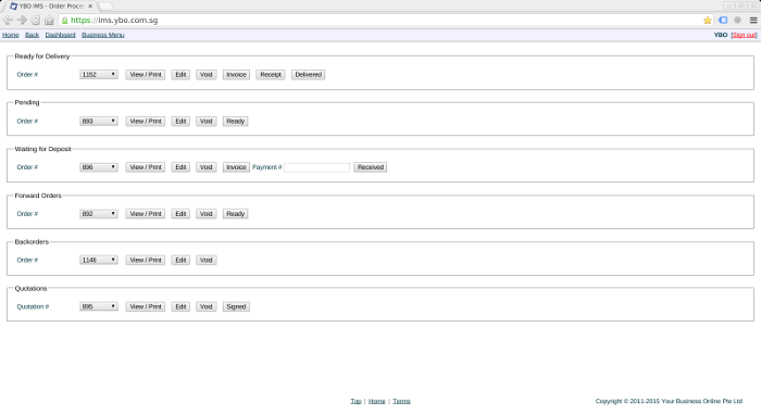 Deliverable orders at the top